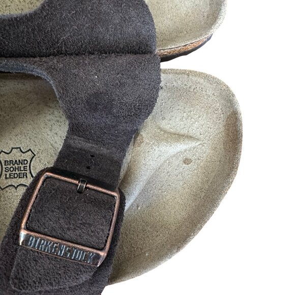 Worn Once BIRKENSTOCK Betula Arizona SANDAL EU42 US L11/M9 Brown SUEDE Narrow main image 6